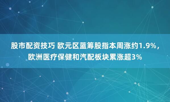 股市配资技巧 欧元区蓝筹股指本周涨约1.9%，欧洲医疗保健和汽配板块累涨超3%